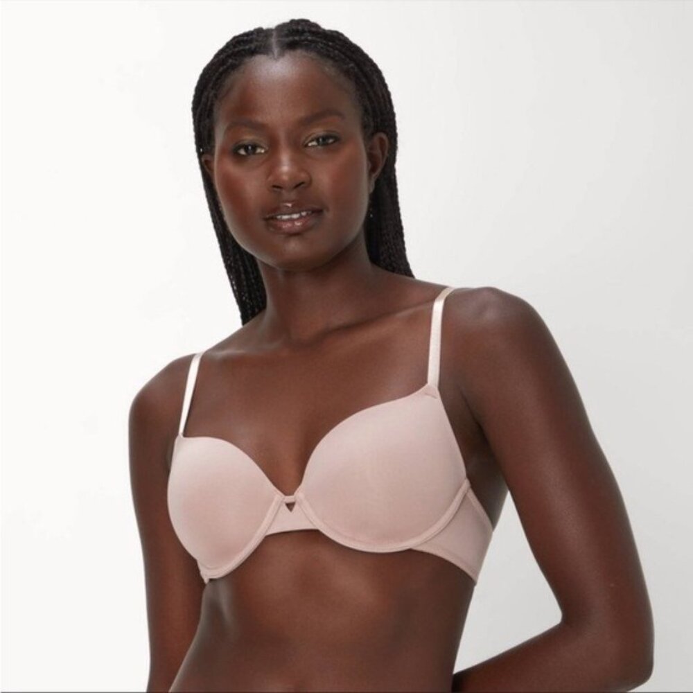 White & Nude 40C NWT 2-pack Maidenform Modern Demi Underwire T-shirt Bras - Picture 8 of 11